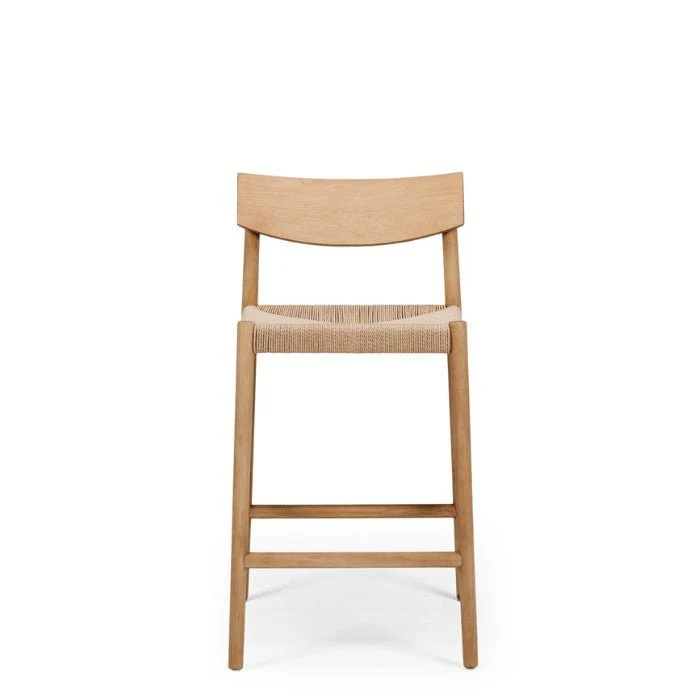 Ingrid Highback Barstool (Natural Oak) Cord- 660SH