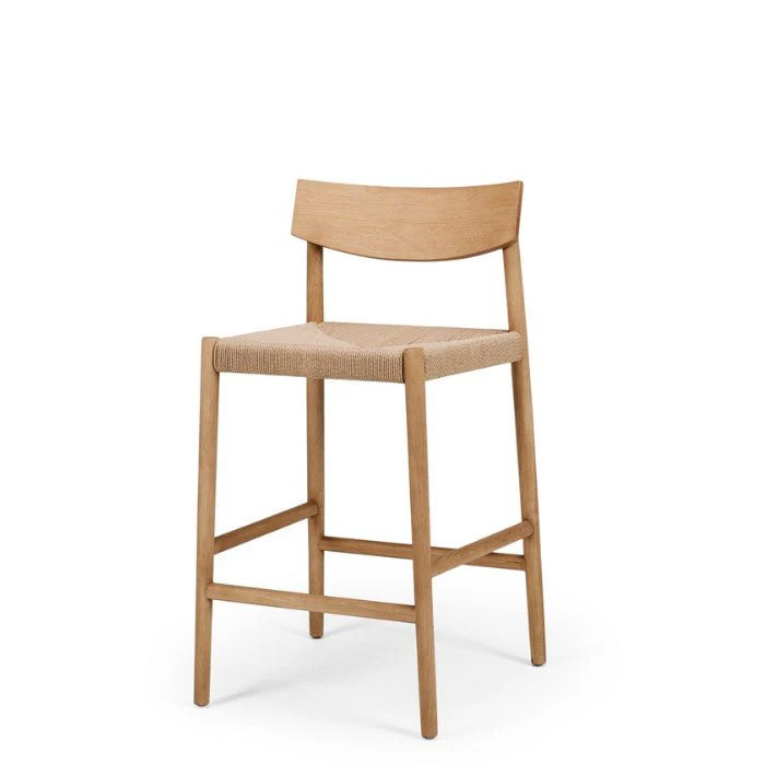 Ingrid Highback Barstool (Natural Oak) Cord- 660SH - Image 5