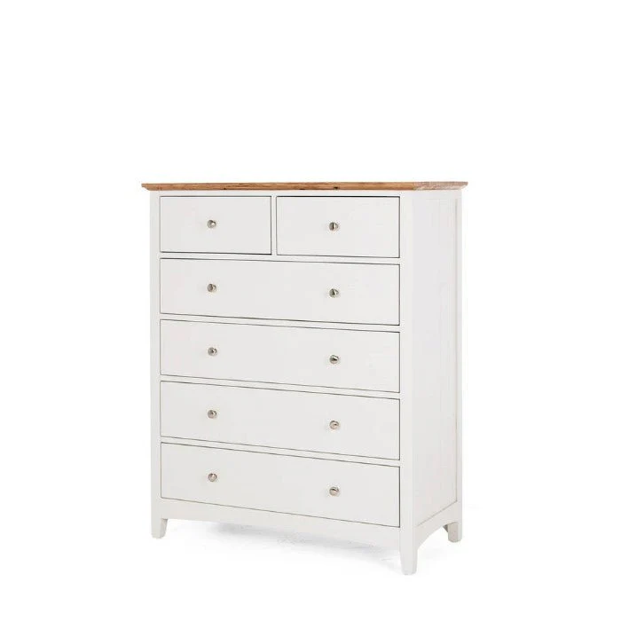 Jessica Chest 6 Drawer - Oak Top - Image 2