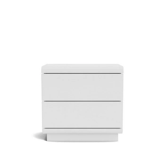 Karamea Bedside 2 Drawer - With Cut Out (Pine)