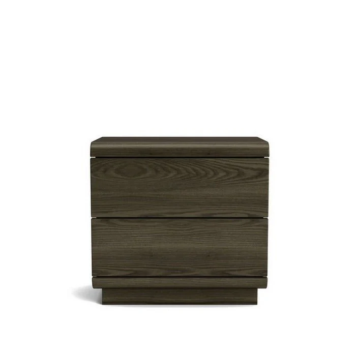Karamea Bedside 2 Drawer - With Cut Out (Ash) - Image 3