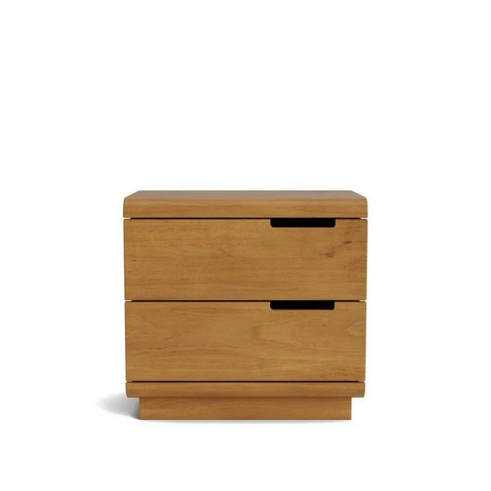 Karamea Bedside 2 Drawer - With Cut Out (Pine) - Image 6