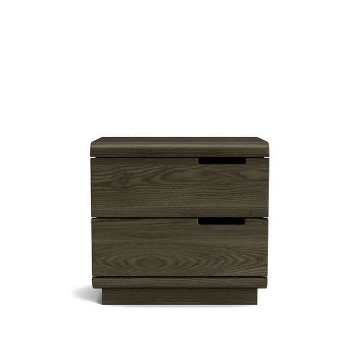 Karamea Bedside 2 Drawer - With Cut Out (Ash) - Image 3
