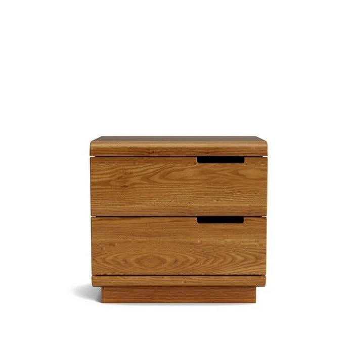 Karamea Bedside 2 Drawer - With Cut Out (Ash) - Image 4