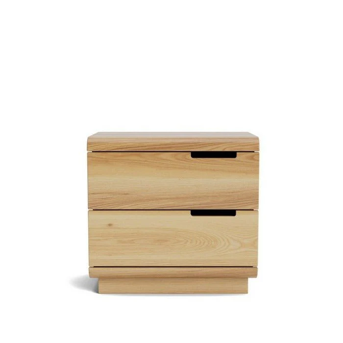 Karamea Bedside 2 Drawer - With Cut Out (Ash) - Image 5