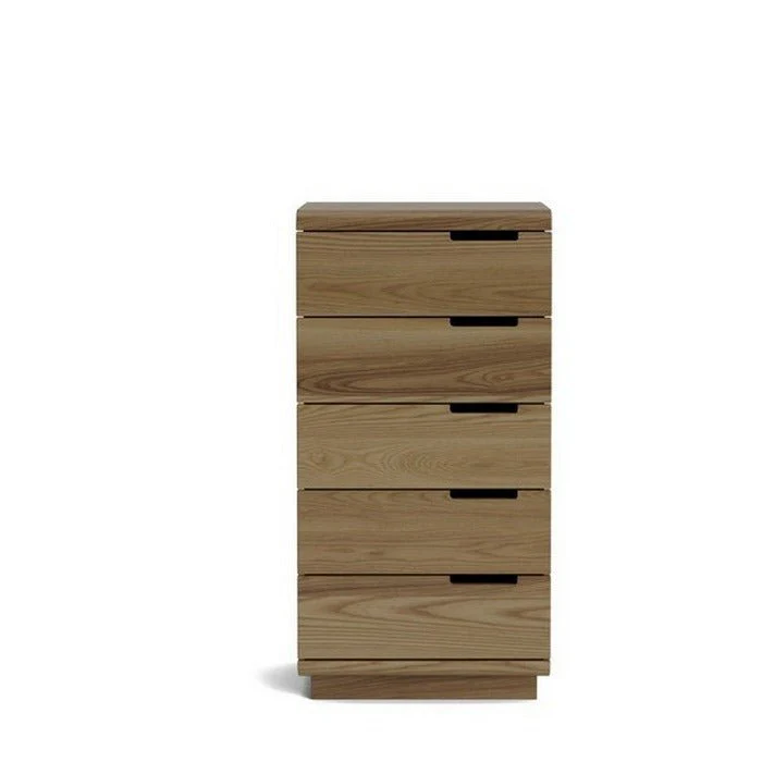 Karamea Lingerie Chest 5 Drawer - With Cut Out (Ash)