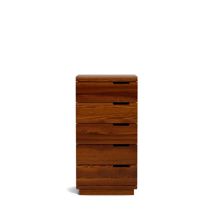 Karamea Lingerie Chest 5 Drawer - With Cut Out (Ash) - Image 5