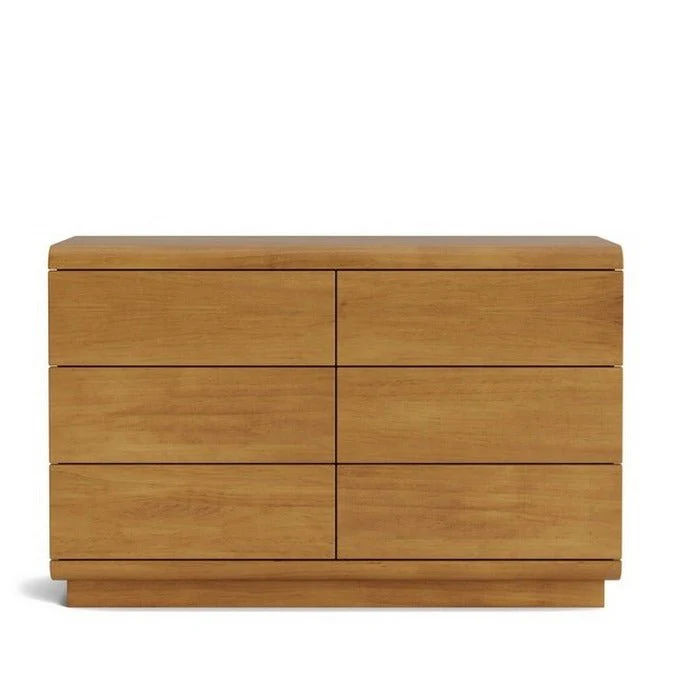 Karamea Lowboy 6 Drawer - With Cut Out (Pine) - Image 6