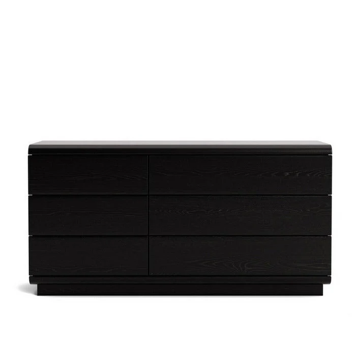 Karamea Lowboy 6 Drawer Large 1445w - With Cut Out (Ash) - Image 2