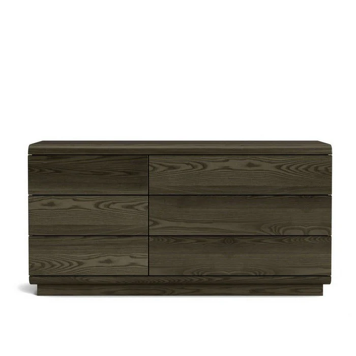 Karamea Lowboy 6 Drawer Large 1445w - With Cut Out (Ash) - Image 3