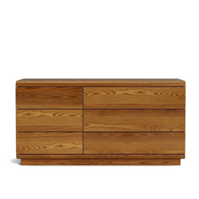 Karamea Lowboy 6 Drawer Large 1445w - With Cut Out (Ash) - Image 4