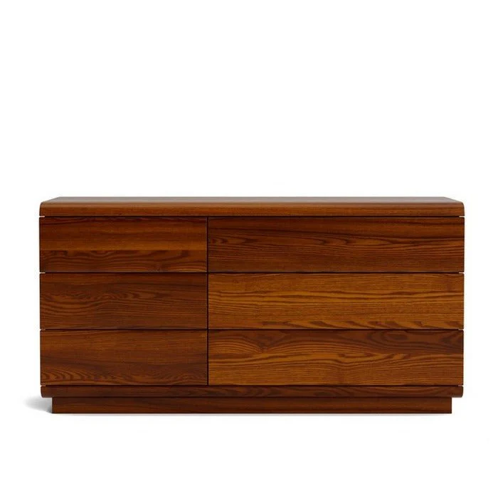 Karamea Lowboy 6 Drawer Large 1445w - With Cut Out (Ash) - Image 6