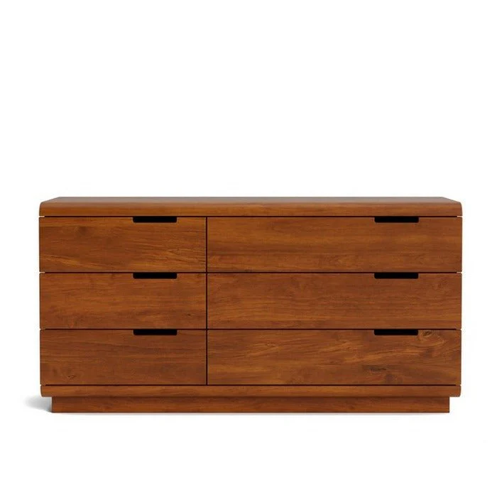 Karamea Lowboy 6 Drawer Large 1445w - With Cut Out (Pine) - Image 7
