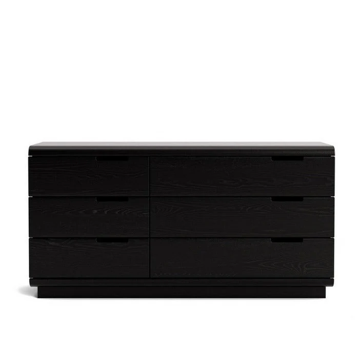 Karamea Lowboy 6 Drawer Large 1445w - With Cut Out (Ash) - Image 2