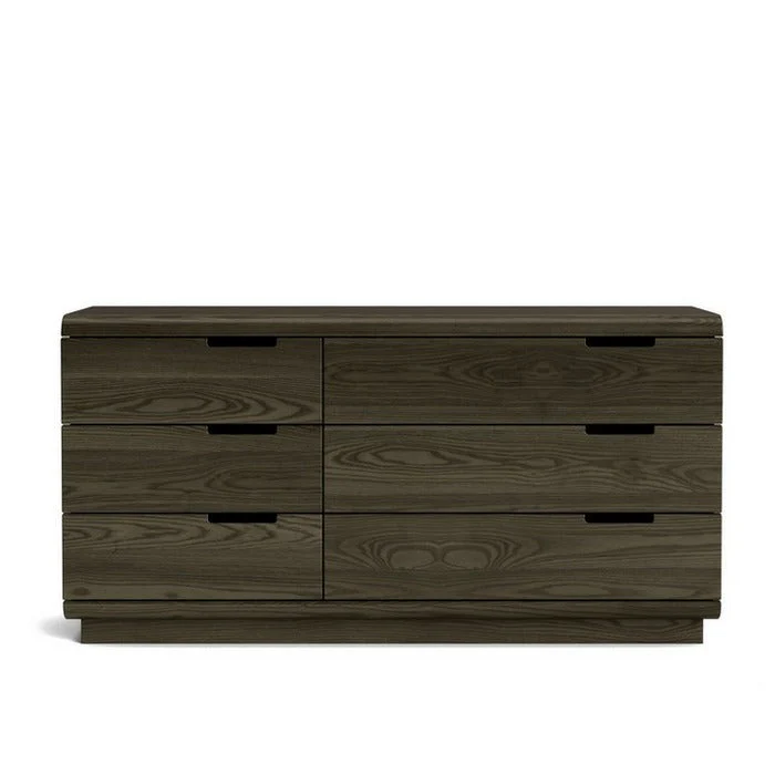 Karamea Lowboy 6 Drawer Large 1445w - With Cut Out (Ash) - Image 3