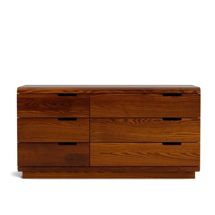 Karamea Lowboy 6 Drawer Large 1445w - With Cut Out (Ash) - Image 4