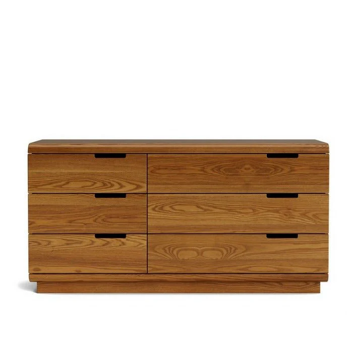 Karamea Lowboy 6 Drawer Large 1445w - With Cut Out (Ash) - Image 5
