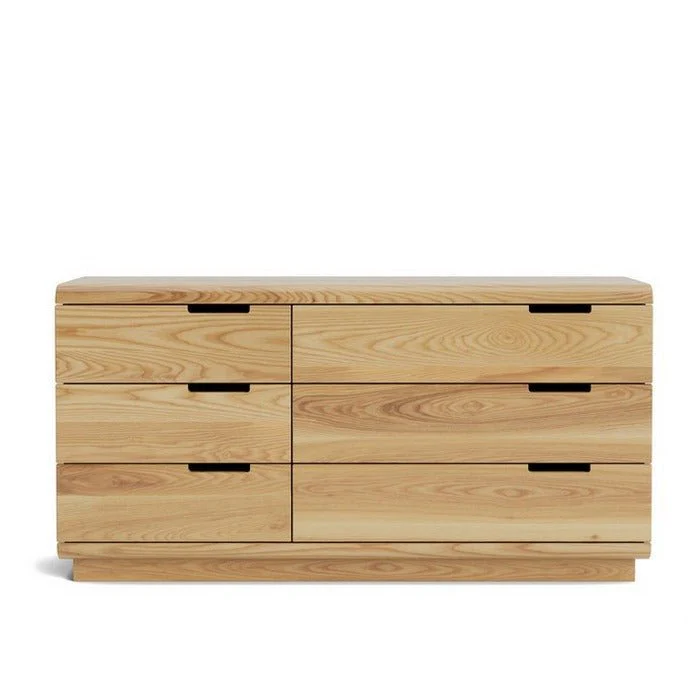Karamea Lowboy 6 Drawer Large 1445w - With Cut Out (Ash) - Image 6