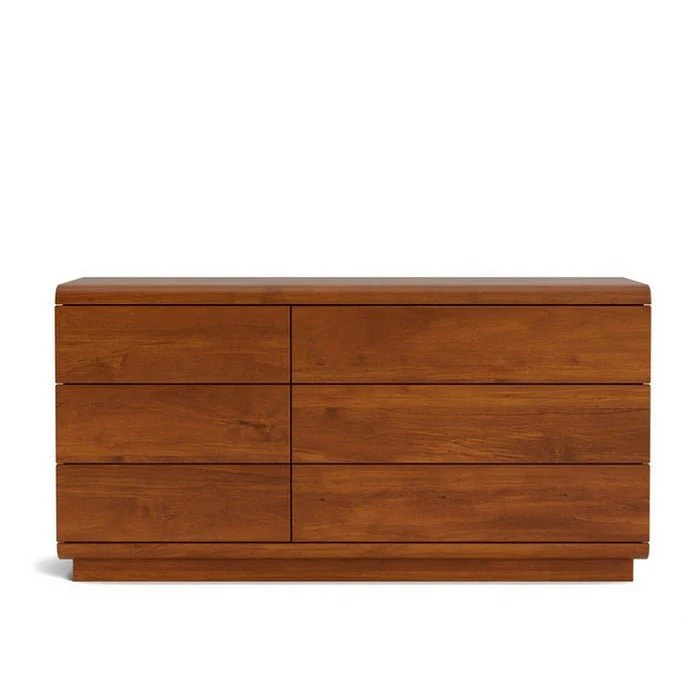 Karamea Lowboy 6 Drawer Large 1445w - With Cut Out (Pine) - Image 7