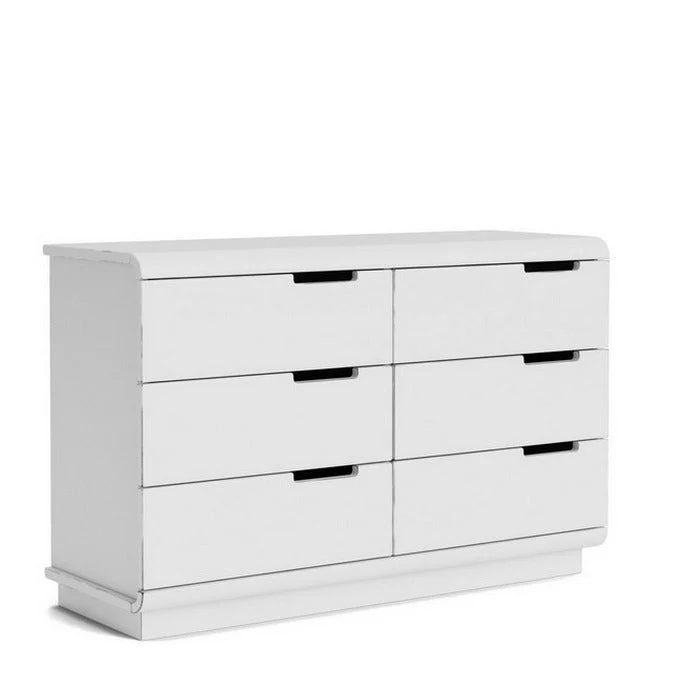 Karamea Lowboy 6 Drawer - With Cut Out (Pine) - Image 10
