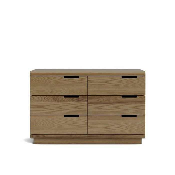 Karamea Lowboy 6 Drawer - With Cut Out (Ash)
