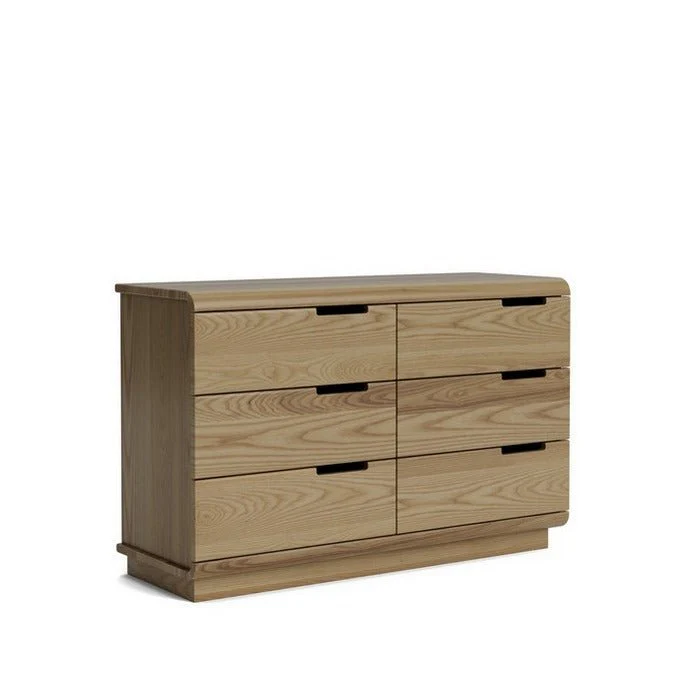 Karamea Lowboy 6 Drawer - With Cut Out (Ash) - Image 8
