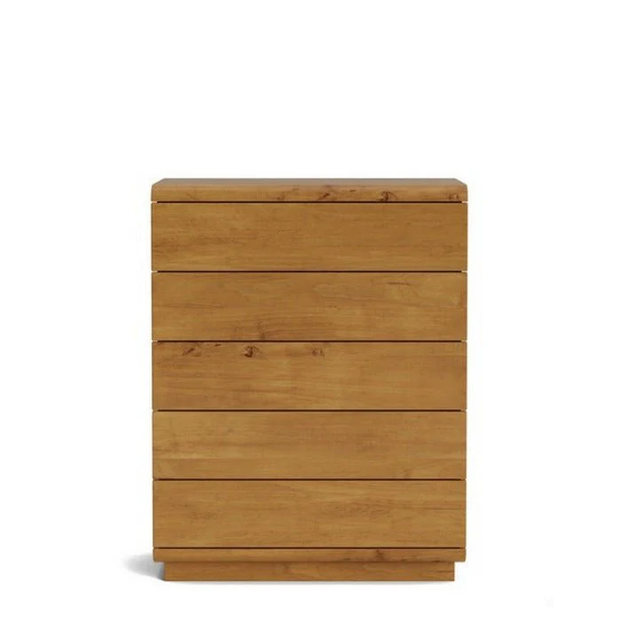 Karamea Tallboy 5 Drawer - With Cut Out (Pine) - Image 6