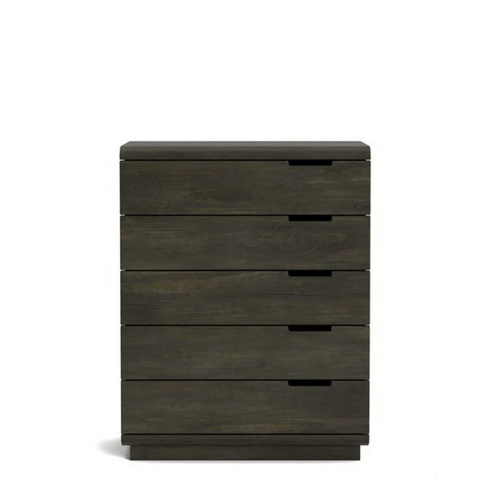 Karamea Tallboy 5 Drawer - With Cut Out (Pine) - Image 4