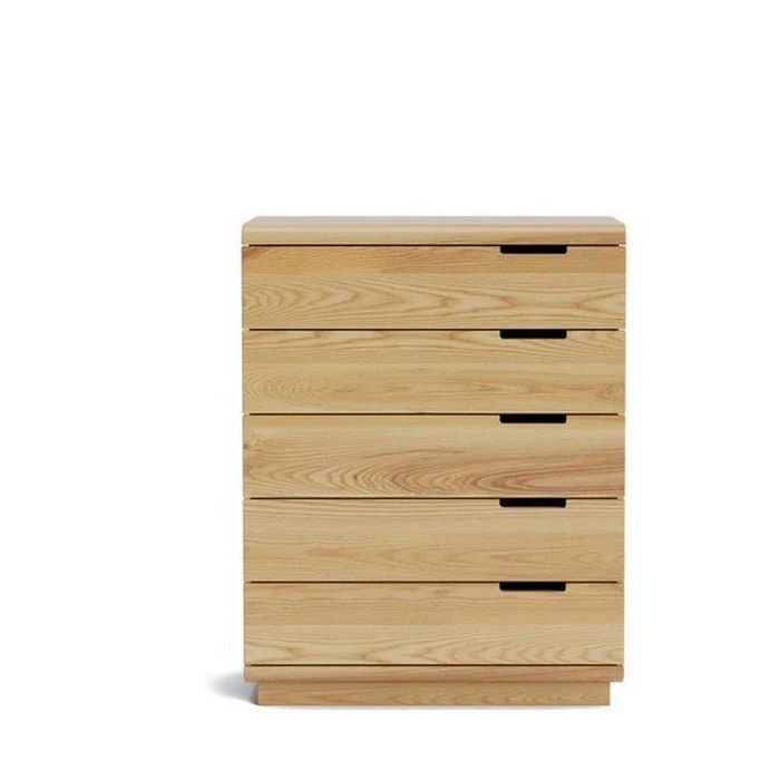 Karamea Tallboy 5 Drawer - With Cut Out (Ash) - Image 5