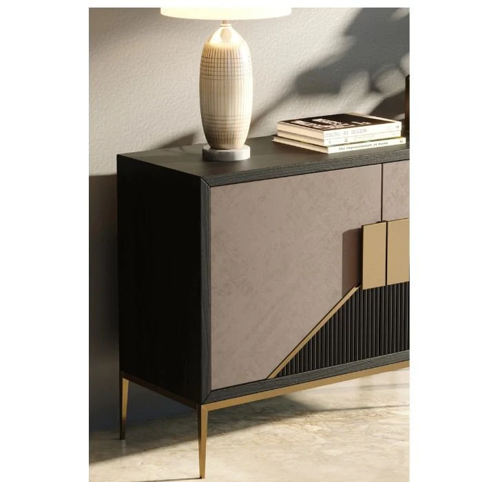 Kavali Buffet 1200w - brass  coloured legs - Image 3