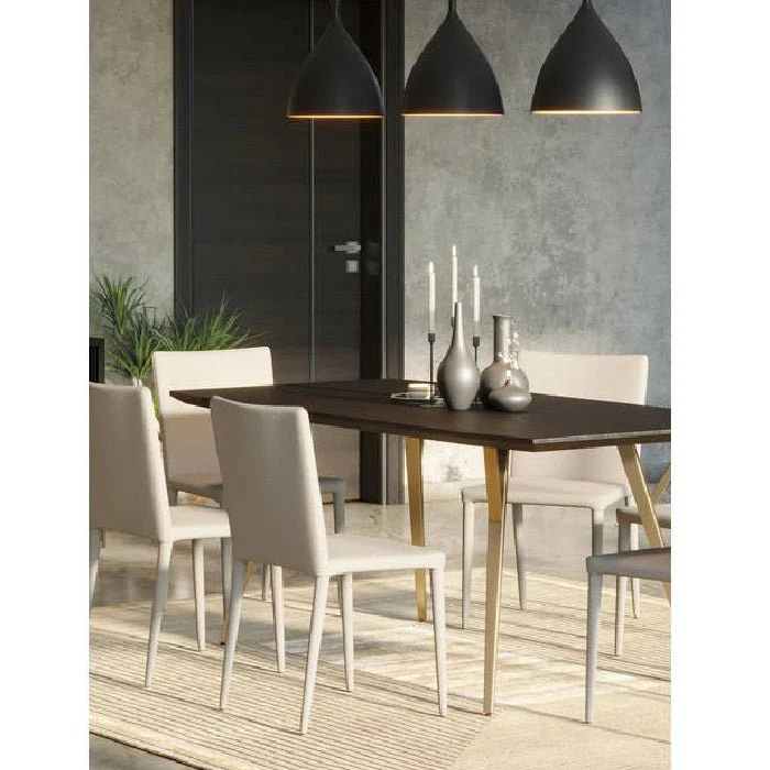 Kavali Dining Table - Brass Legs 1800w - Image 2