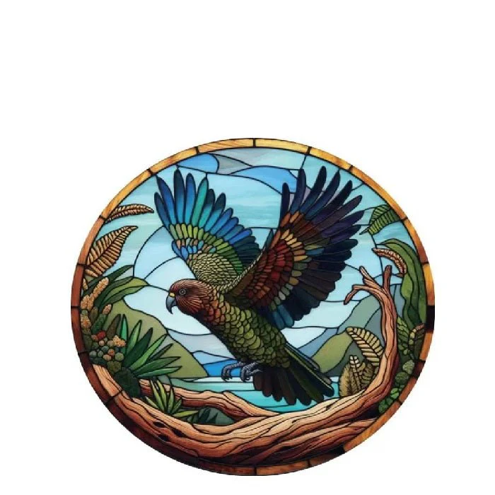 Kea Stained Glass Hanger 300dia