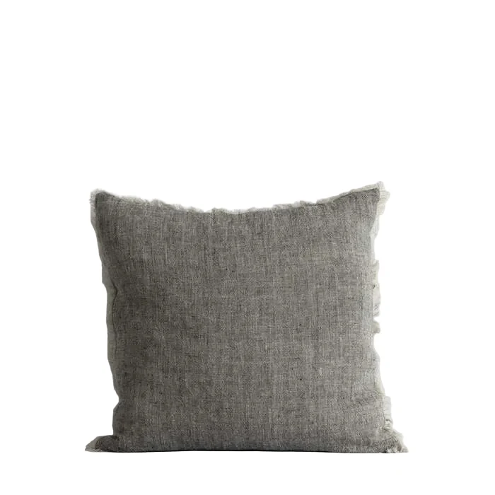 Keaton Black Cushion (Linen)