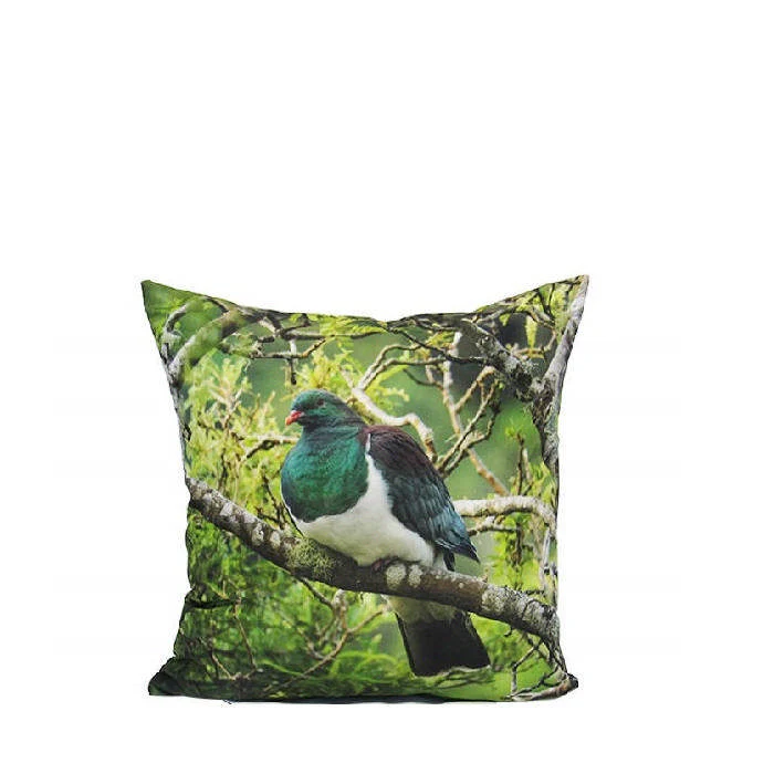 Kereru Native Bird Cushion - 44sq - Image 2