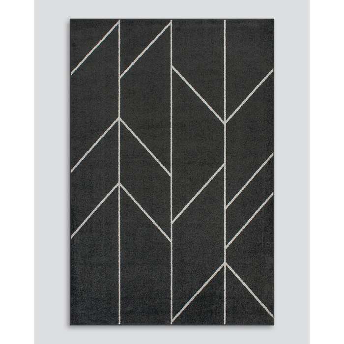 Kingston Floor Rug - Black (Polypropylene) - Image 6