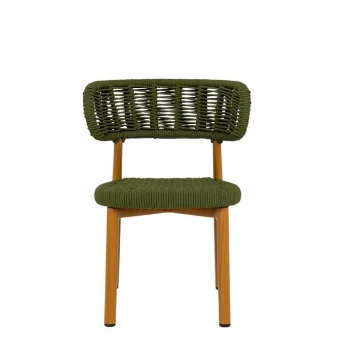 Kori Outdoor Dining Chair - green rope