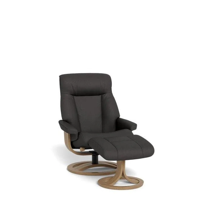 La-Z-Boy Atlanta Recliner + Footstool in Classic Essenza Leather - Image 3