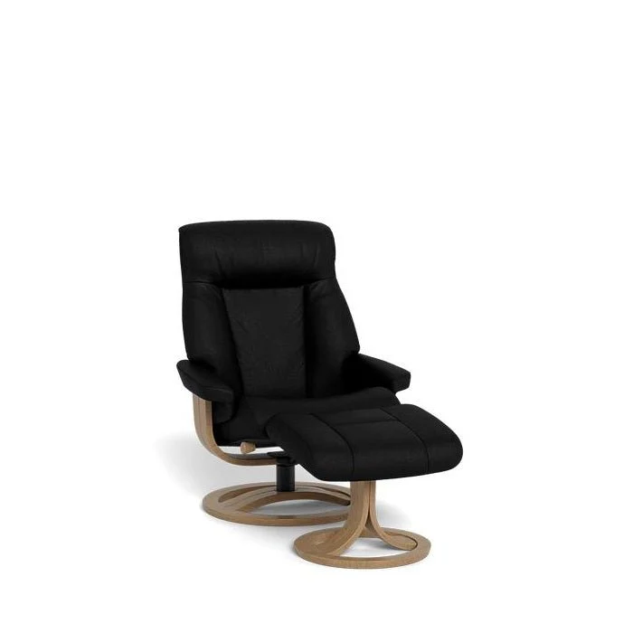La-Z-Boy Atlanta Recliner + Footstool in Classic Essenza Leather - Image 5