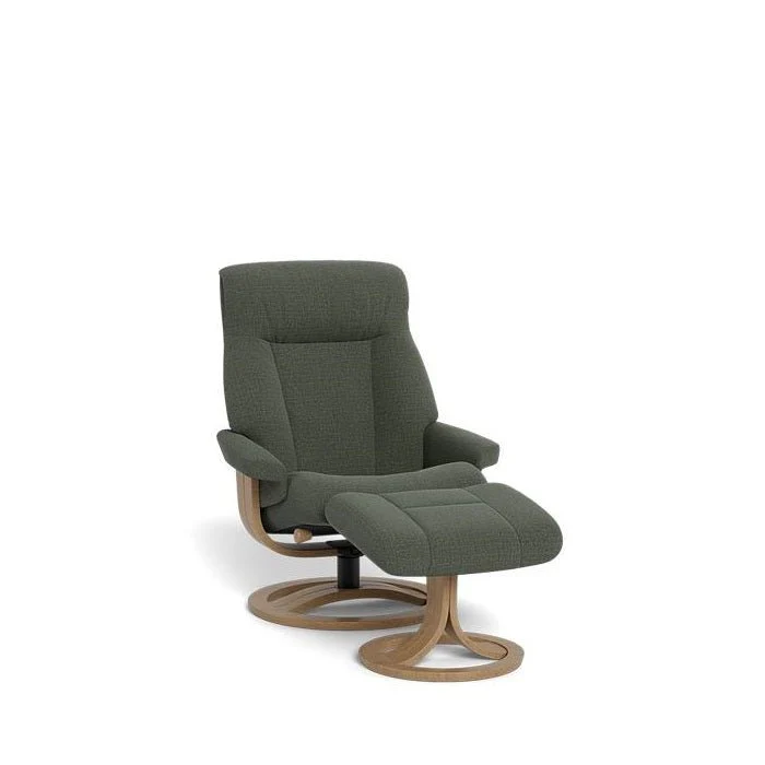 La-Z-Boy Atlanta Recliner + Footstool in Fabric - Image 3