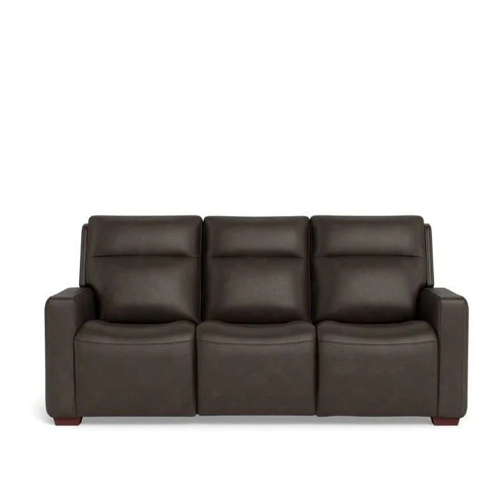 La-Z-Boy Cary Power Reclining 3 Seater Sofa - Premium Jersey Leather - Image 4