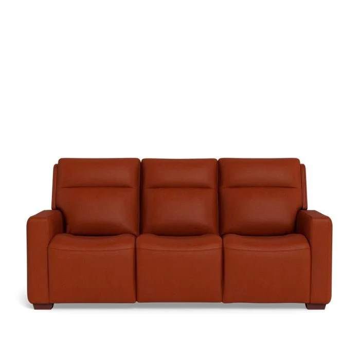 La-Z-Boy Cary Power Reclining 3 Seater Sofa - Premium Jersey Leather - Image 5