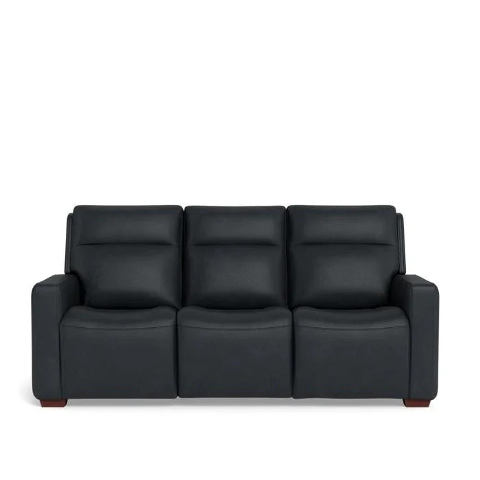 La-Z-Boy Cary Power Reclining 3 Seater Sofa - Premium Jersey Leather - Image 6