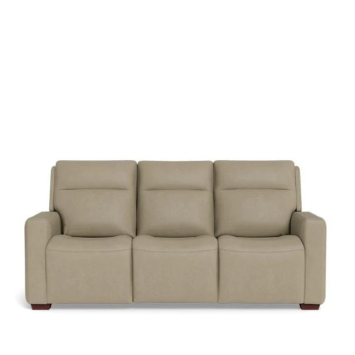 La-Z-Boy Cary Power Reclining 3 Seater Sofa - Premium Jersey Leather - Image 7