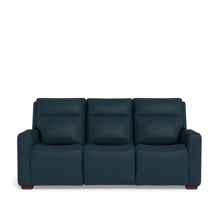 La-Z-Boy Cary Power Reclining 3 Seater Sofa - Premium Jersey Leather - Image 9