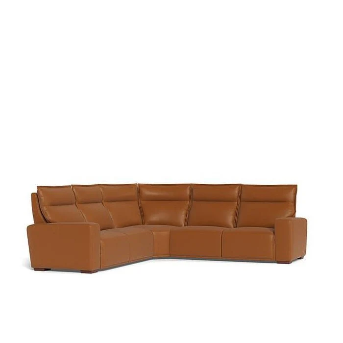 La-Z-Boy Hartford 5pce Motion Modular - Leather - Image 13