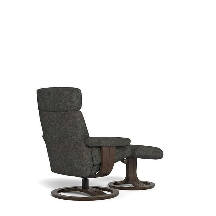 La-Z-Boy Royal Large Wenge Recliner + Footstool - Image 3