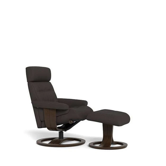La-Z-Boy Royal Large Wenge Recliner + Footstool - Image 6