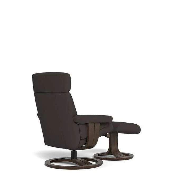 La-Z-Boy Royal Large Wenge Recliner + Footstool - Image 7