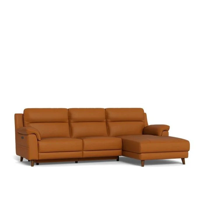 La-Z-Boy Sereno 2 Seater Power Reclining Sofa with Chaise - Geneva Leather - Image 6