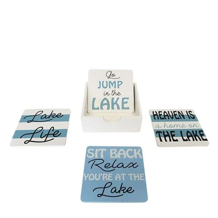 Lake Coasters - Set 4 - exquisite lake themes